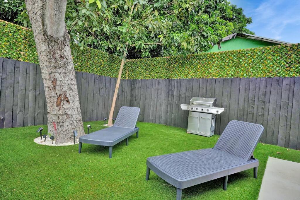 Villa Design House -Heated Pool -Big Yard -Gated Parking Miami Exterior foto