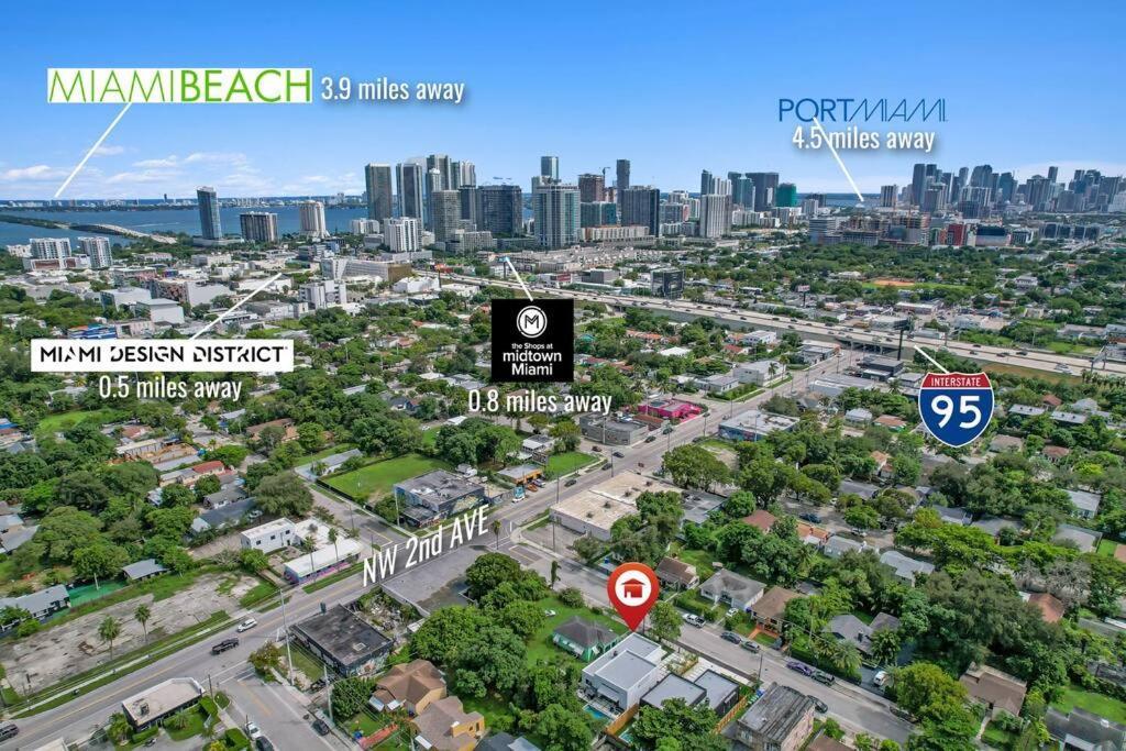 Villa Design House -Heated Pool -Big Yard -Gated Parking Miami Exterior foto